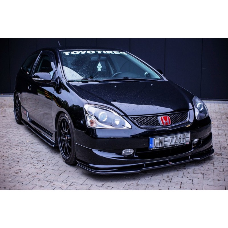 Lame Du Pare Chocs Avant Splitter V Honda Civic Ep Mk Type R S