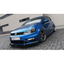 SPORT LAME DU PARE-CHOCS AVANT VW POLO MK5 GTI APRES FACELIFT (MIT FLÜGELN)